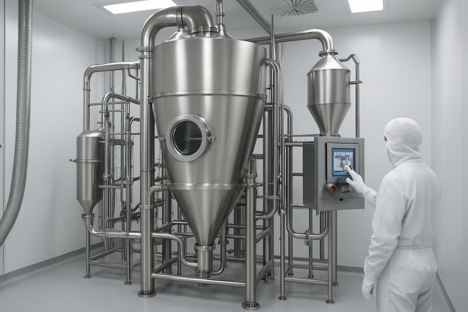 Spray drying production line