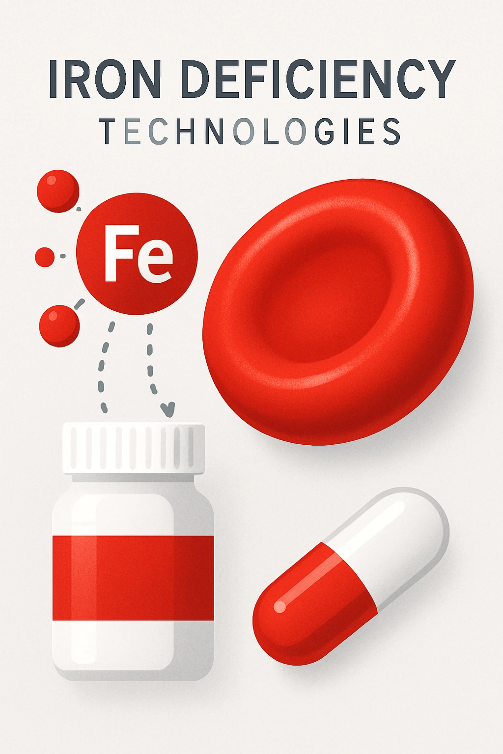Iron deficiency technology concept